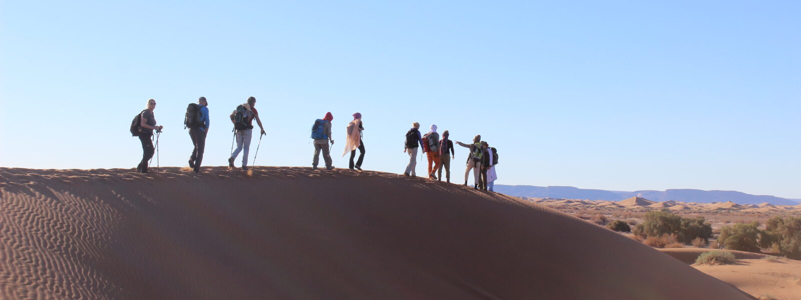 Sahara Trekking Marokko Wüstentrekking in Marokko Dünen des Smer